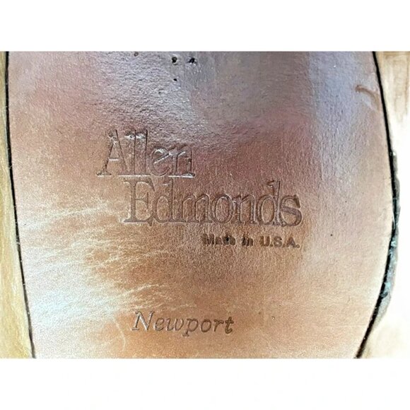 Allen Edmonds Mens Newport Brown‎ Leather Round Toe Slip On Dress Shoes Sz 11.5C - Picture 8 of 8